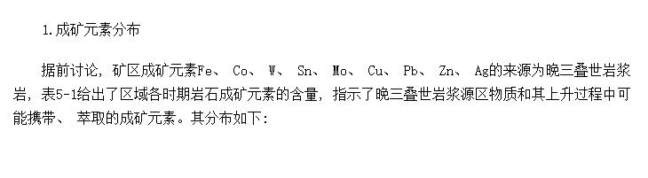 ʯ¿󴲵ĳɿԪصķֲԴ