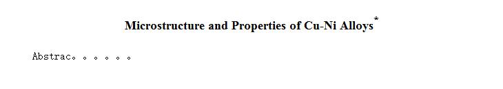 Microstructure and Properties of Cu-Ni Alloys