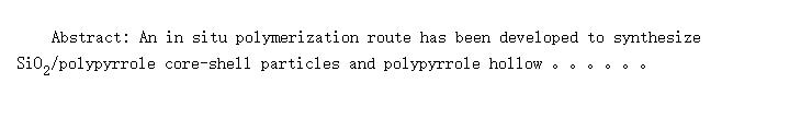 Controllable Fabrication of SiO<SUB>2</SUB>/Polypyrrole Core-Shell Particles and Polypyrrole Hollow Spheres