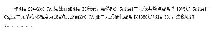 MgO-Spinel-CA<SUB>6</SUB>ͻ