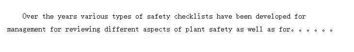 Common Questions of Safety Checklist (ȫеĳ)