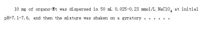 Adsorption experiments