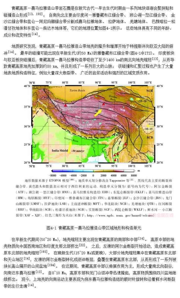 青藏高原—喜马拉雅造山带岩石圈地质构造背景