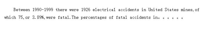 Fatal Electrical Accidents (ĵ¹)