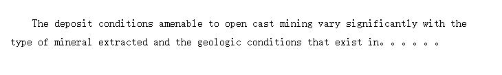 Conditions and applications of open cast mining (¶뿪ɵӦ)