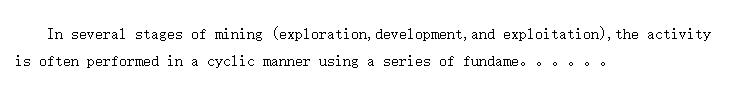 Unit Operations and Cycles of Mining (ɽԪҵѭ)