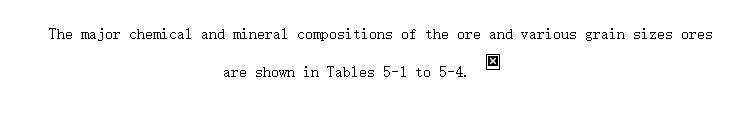 Chemical and mineral composition analysis