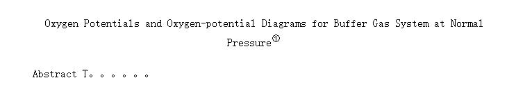 Oxygen Potentials and Oxygen-potential Diagrams for Buffer Gas System at Normal Pressure<SUP></SUP>