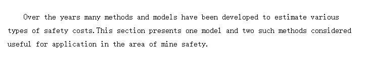 Cost Estimation of Mine Safety (ɽȫĳɱ)