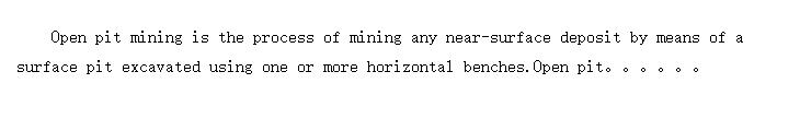 Open Pit Mining (¶쿪)
