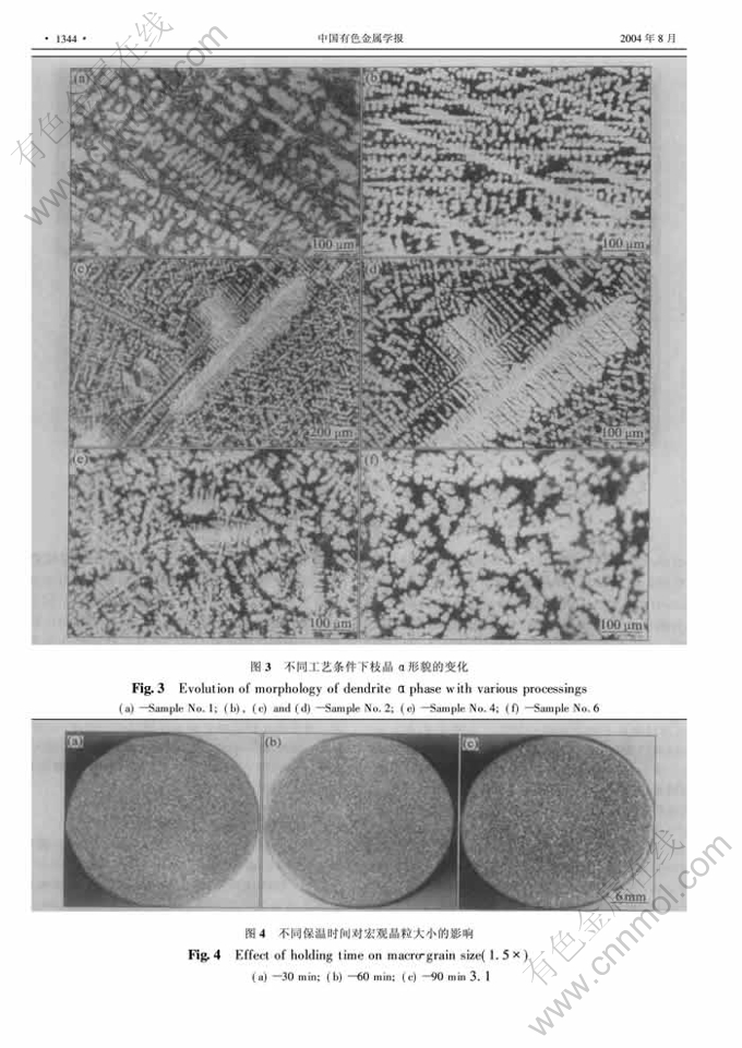 近共晶Al-Si合金的晶粒细化-有色金属在线